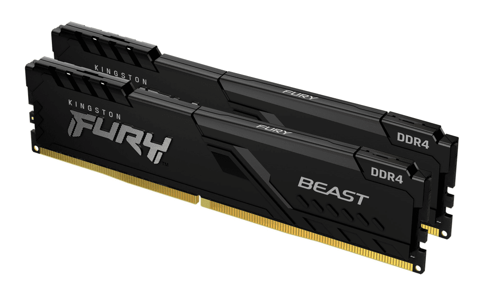 Kingston Technology FURY Beast 64GB 3200MT/s DDR4 CL16 DIMM (Kit de 2) Black