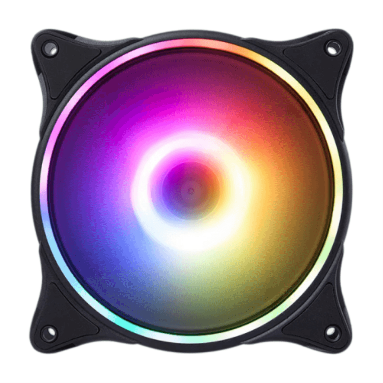 Hiditec N18 ARGB Carcasa del ordenador Ventilador 12 cm Negro