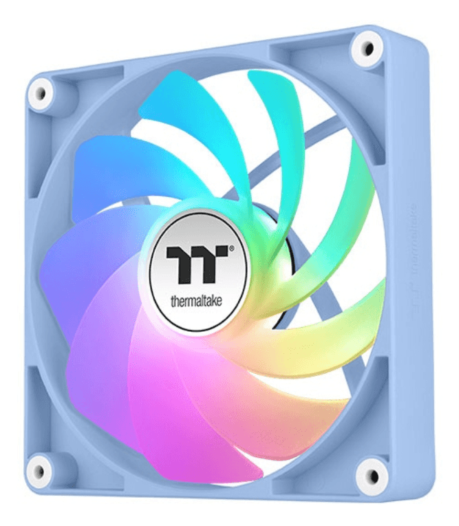 Thermaltake Fan Hydrangea Blue CT120 Carcasa del ordenador Ventilador 12 cm Azul, Blanco 2 pieza(s)