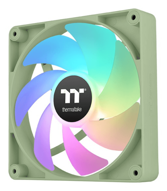 Thermaltake Matcha Green CT120 Carcasa del ordenador Ventilador 12 cm Verde, Blanco 2 pieza(s)