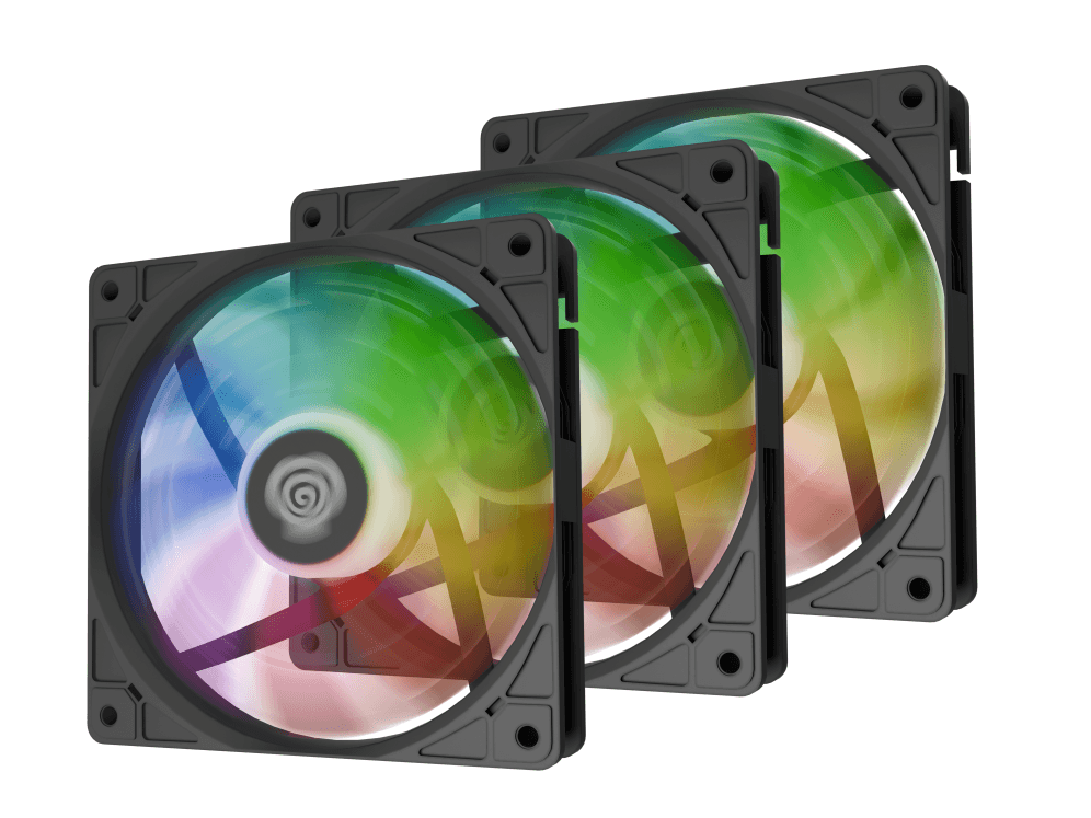 GENESIS Oxal 120 ARGB Carcasa del ordenador Ventilador 12 cm Negro