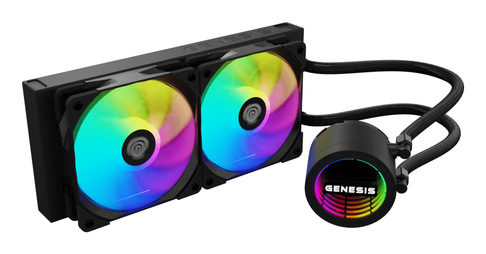 GENESIS NLG-2319 sistema de refrigeración para ordenador Carcasa del ordenador Kit de refrigeración líquida Negro