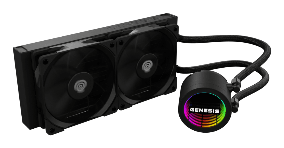 GENESIS NLG-2318 sistema de refrigeración para ordenador Carcasa del ordenador Kit de refrigeración líquida Negro