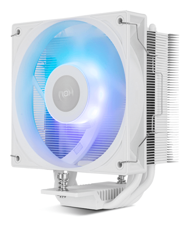 NOX Hummer NXHUMMERR400ARGBWH sistema de refrigeración para ordenador Procesador Ventilador 12 cm Blanco