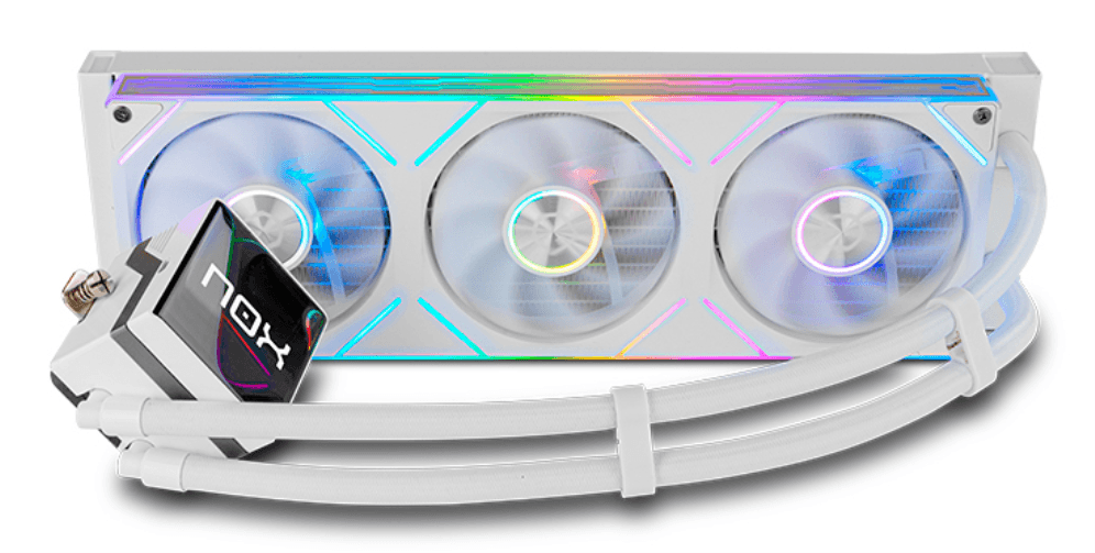 NOX Hummer M-360 LCD|Kit RL Magnético ARGB Blanco