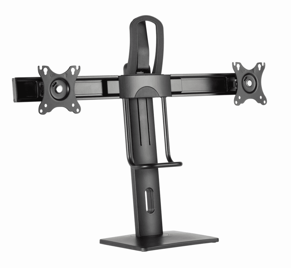 Gembird MS-D2-01 soporte para monitor 68,6 cm (27") Escritorio Negro