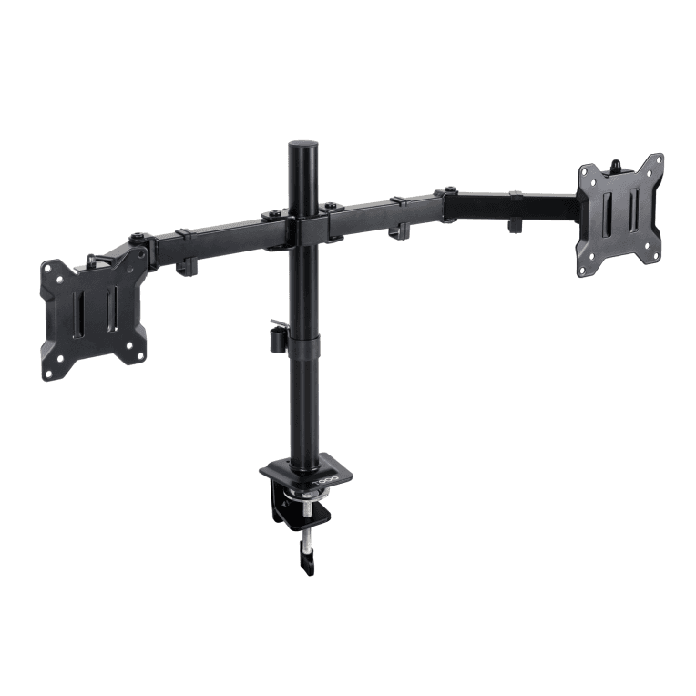 TooQ Soporte de Mesa para 2 Pantallas 17"-32", Color Negro
