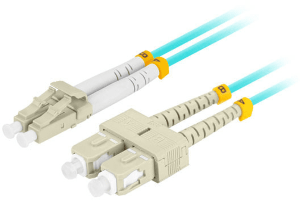 Lanberg FO-LUSU-MD31-0020-TQ Cable de fibra óptica e InfiniBand 2 m 2x LC 2x SC LC/SC Color aguamarina