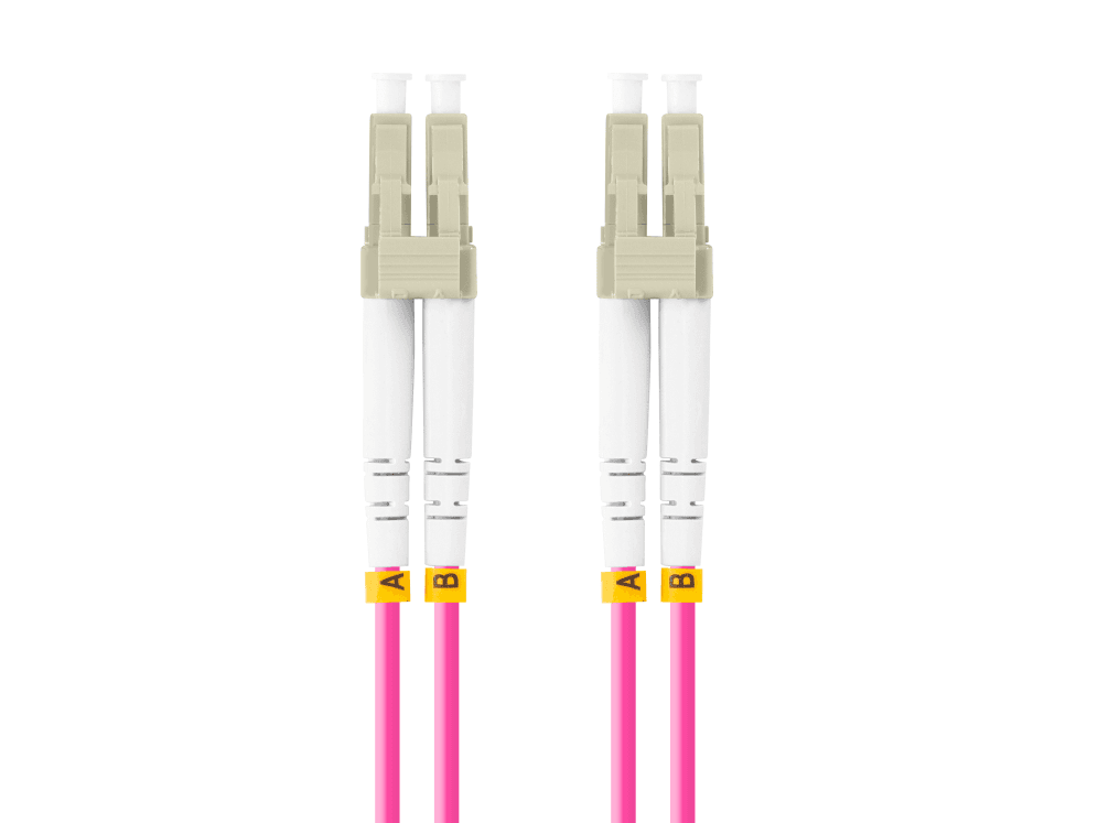 Lanberg FO-LULU-MD41-0050-VT Cable de fibra óptica e InfiniBand 5 m LC Violeta