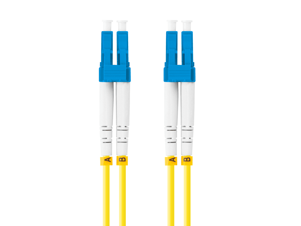 Lanberg FO-LULU-SD11-0010-YE Cable de fibra óptica e InfiniBand 3 m LC Amarillo