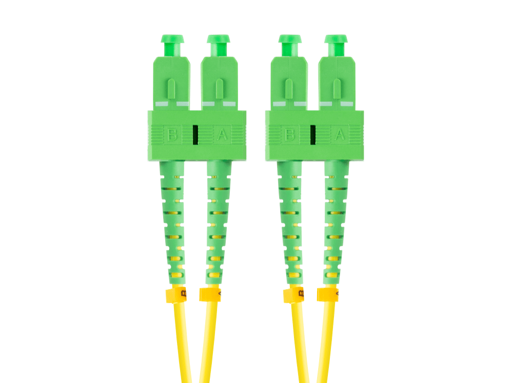 Lanberg FO-SASA-SD11-0020-YE Cable de fibra óptica e InfiniBand 2 m SC Verde, Amarillo