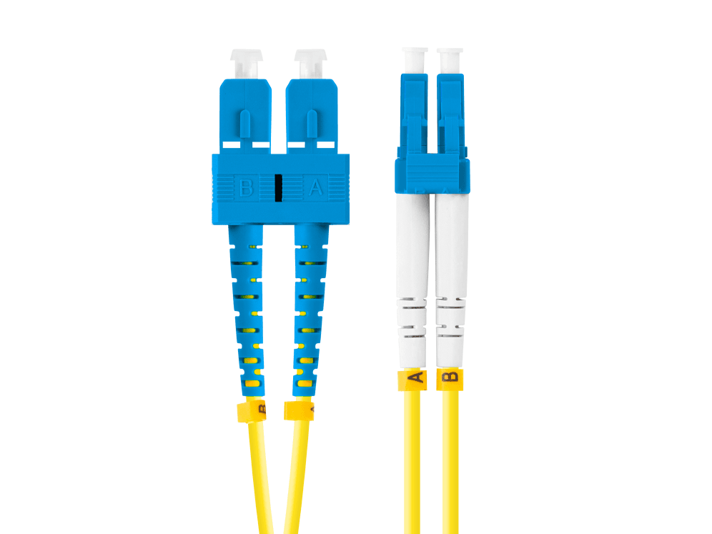 Lanberg FO-SULU-SD11-0050-YE Cable de fibra óptica e InfiniBand 5 m SC LC Amarillo