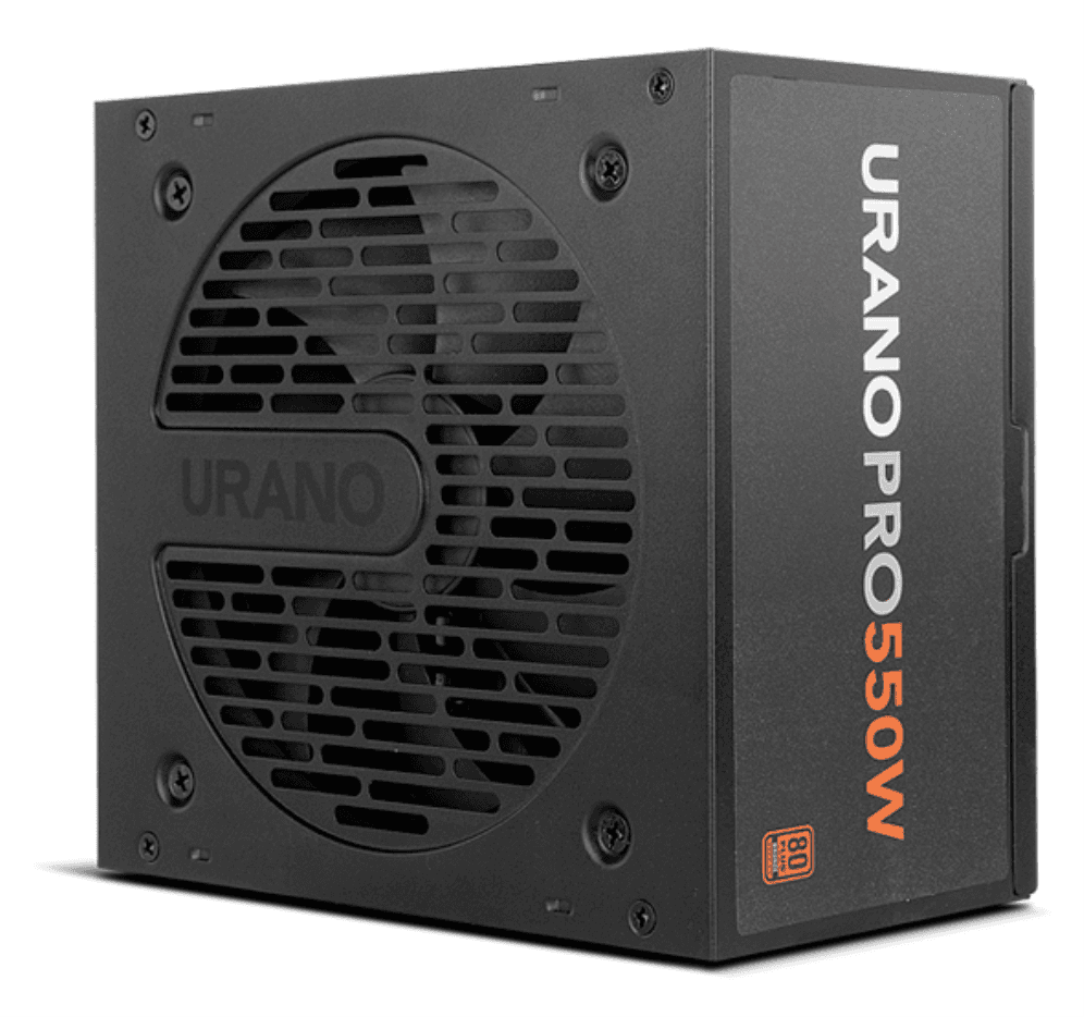 NOX Urano Pro unidad de fuente de alimentación 550 W 20+4 pin ATX ATX Negro, Naranja